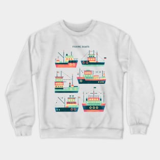 FISHING BOATS Crewneck Sweatshirt